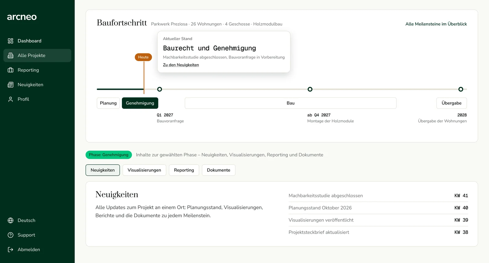 Baufortschritt